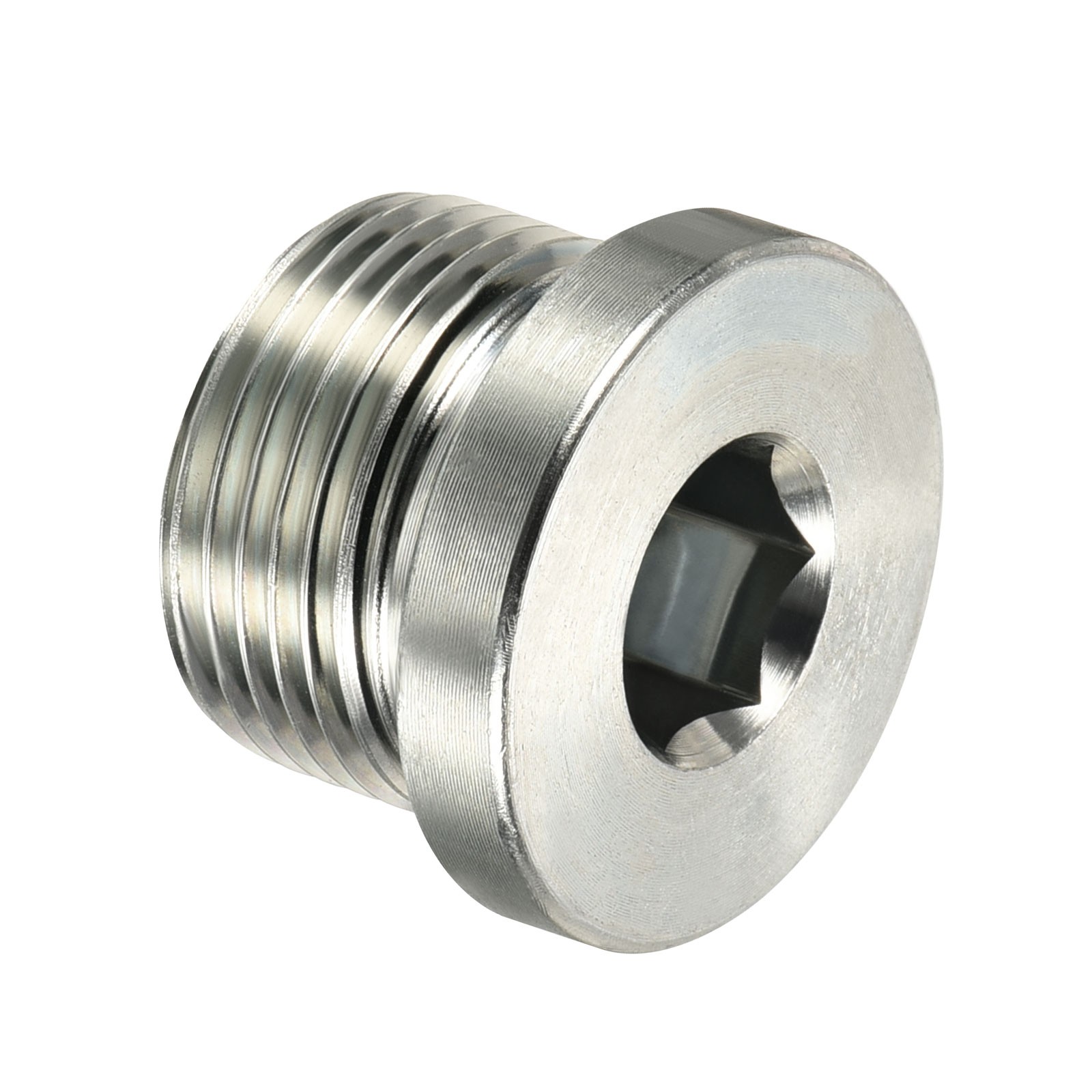 M22*1.5 Hex Head Pipe Fitting Plug, Male Thread 45# Steel Plug