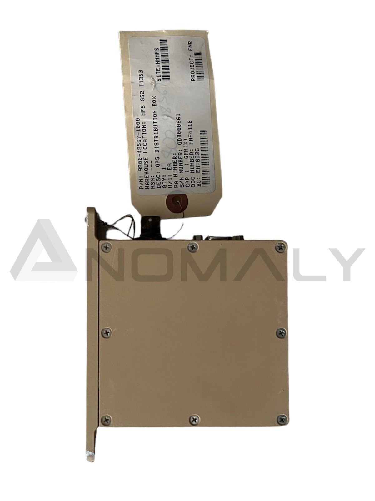 DRS Tactical Systems, GPS Distribution Box, CAGE 1RWE7, NSN 6110-01-698-6107