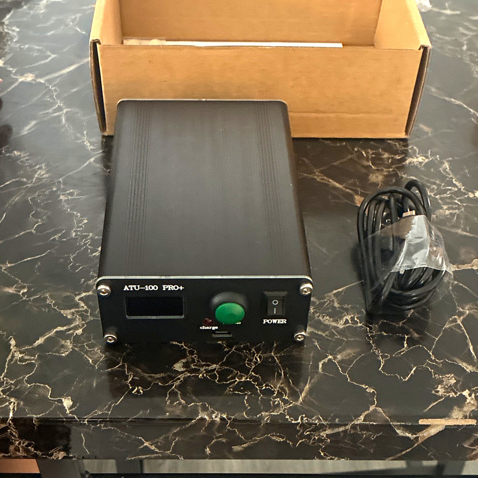 ATU-100 PRO+ HF Automatic Antenna Tuner Box, SO-239 UHF, USB Cable