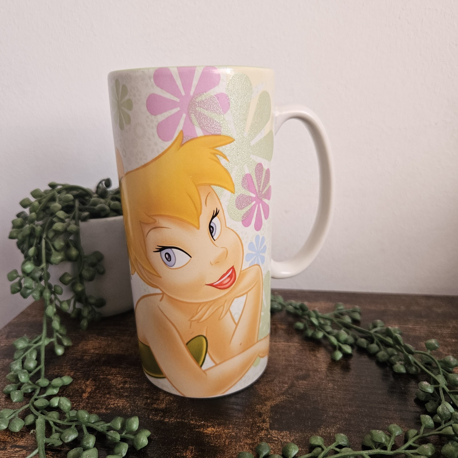 Disney Store Exclusive Tinkerbell Ceramic Mug Multicolour Peter Pan H16cm VGC
