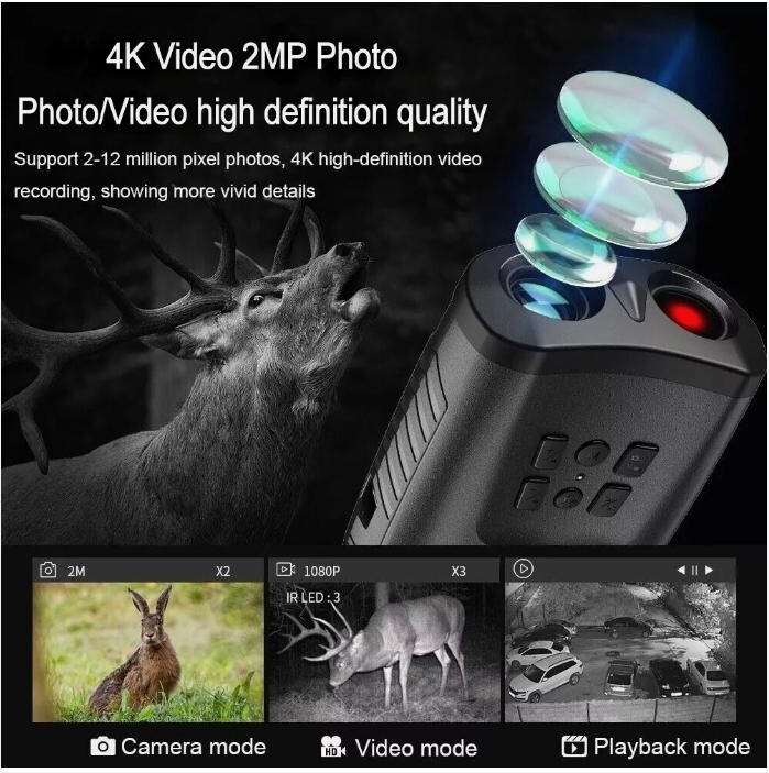 Thermal Imaging Monocular AI 384x288 12μm 50Hz APL-NV009 Hunting Camera Telescop