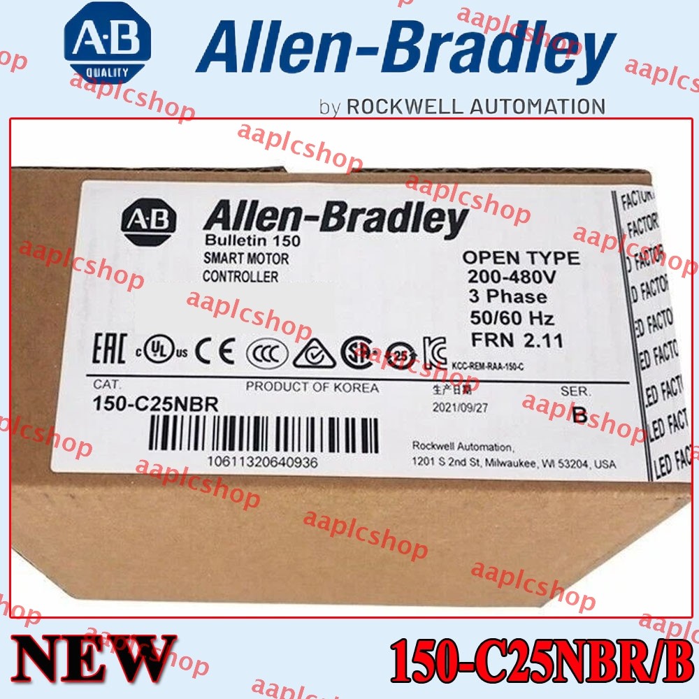 New Factory Sealed AB NEW 150-C25NBR/B SMC-3 25A Smart Motor Controller