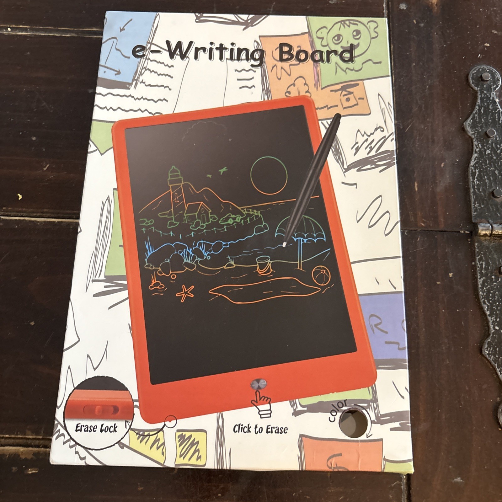 SHUESY LCD Touch Screen e-Writing Kids Drawing Board Tablet - 10.1'' Black