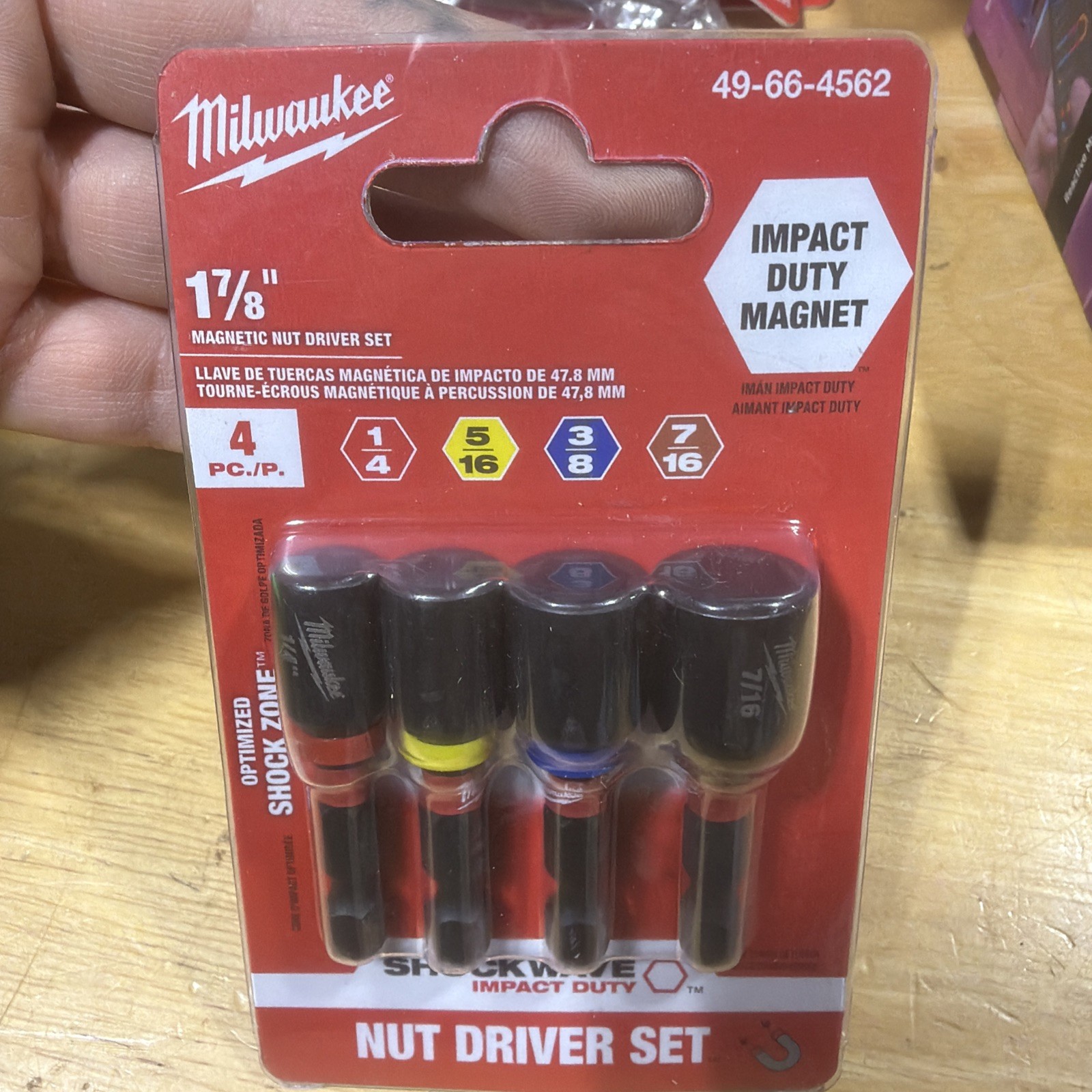 Milwaukee 4-Pc. Shockwave Nut Driver Drill Set - 49-66-4562