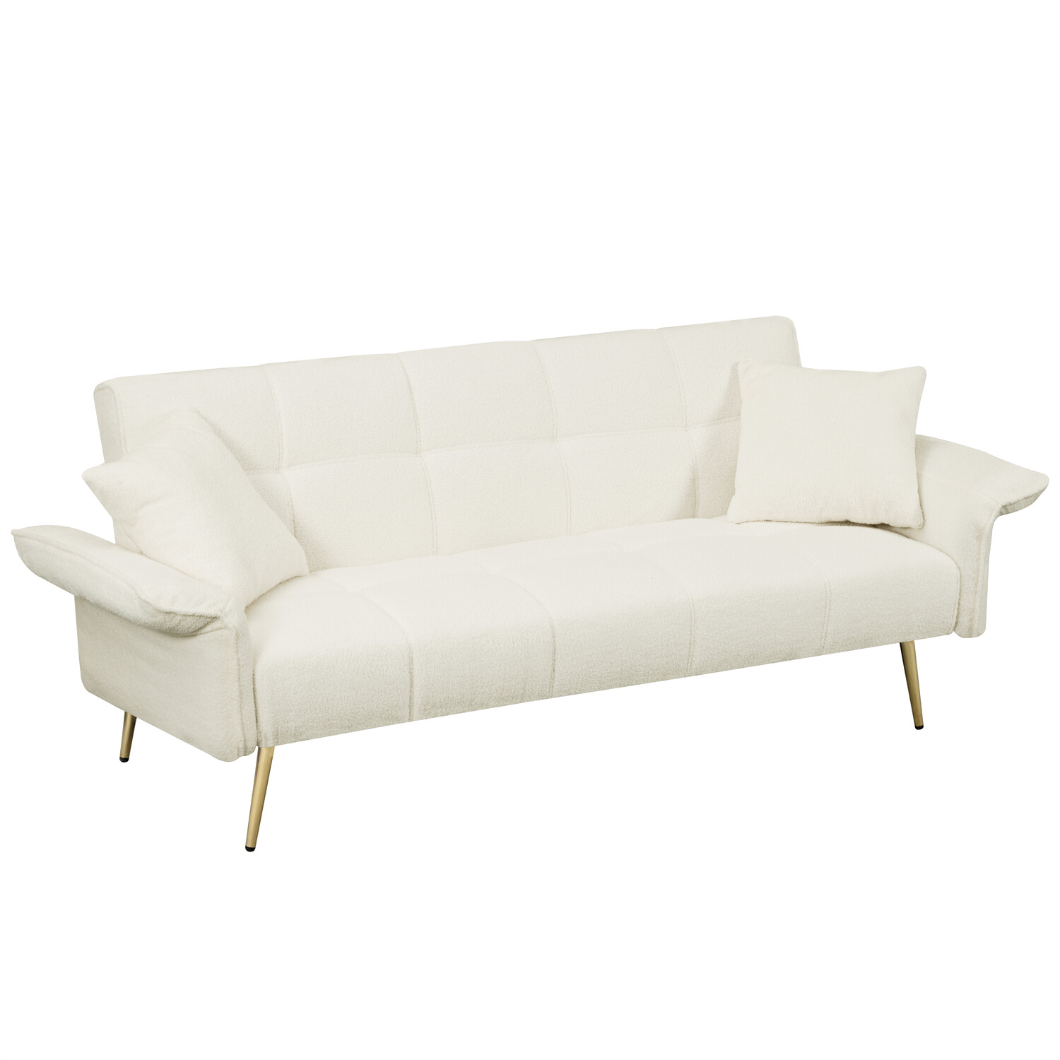 Convertible Sleeper Sofa Bed Couch Futon Sofa Bed Folding Recliner Sofa US