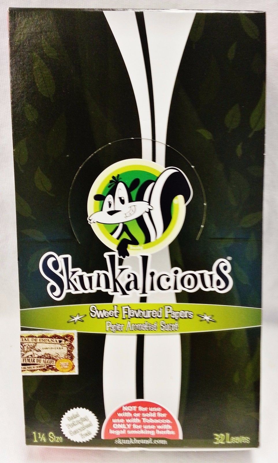 Full Box Skunk Brand 1 1/4 Sweet Flavored Papers 32 Per Pack With Free Shipping