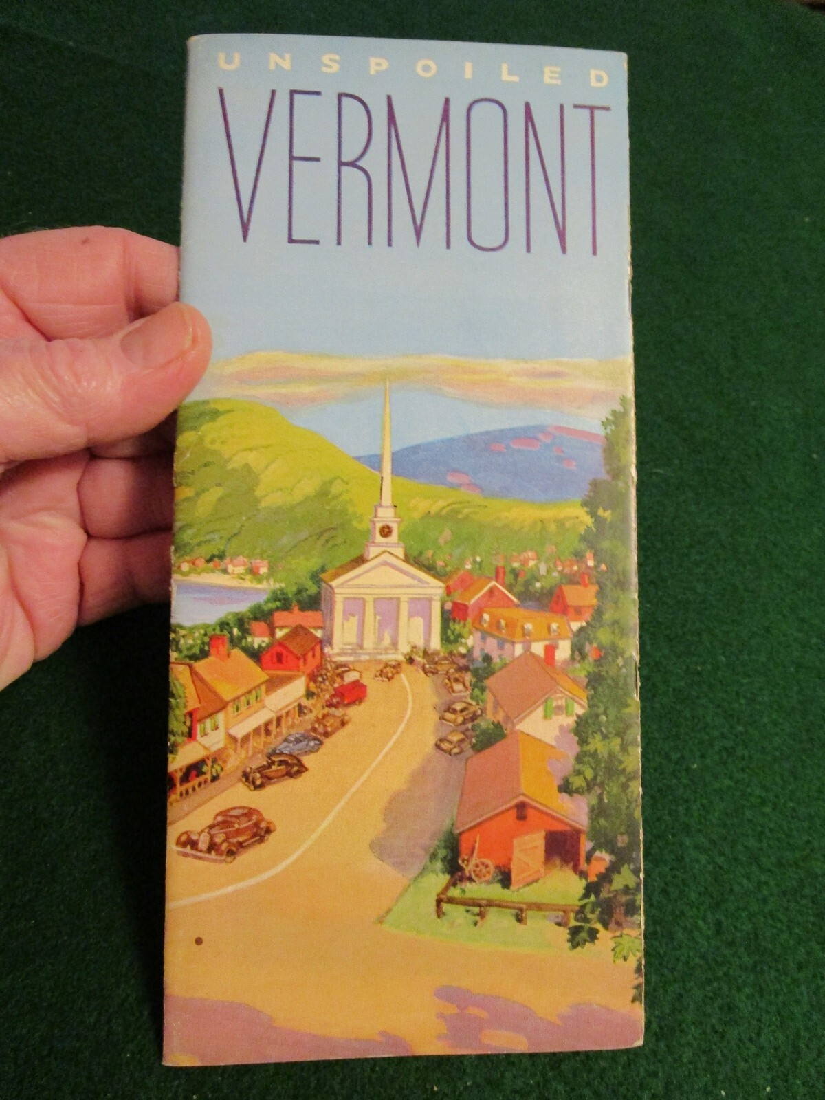 Early 1930's Vermont State-Issued "Unspoiled Vermont" Handbook