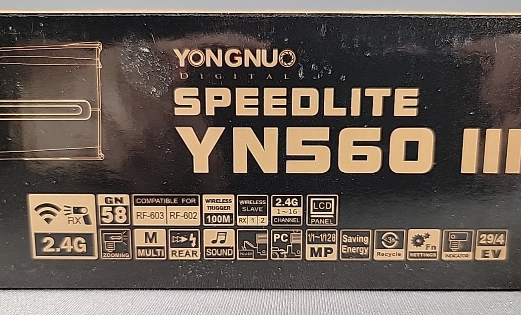 Yongnuo YN560-III Speedlight Wireless Flash- never used- this was a backup flash