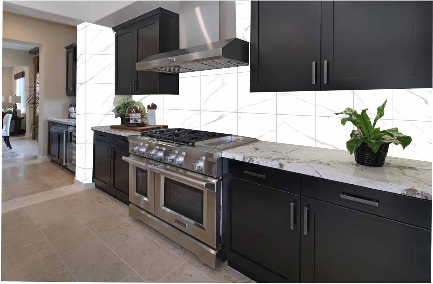 15pcs White PVC Stick-On Floor Tiles – Durable & Easy to Apply