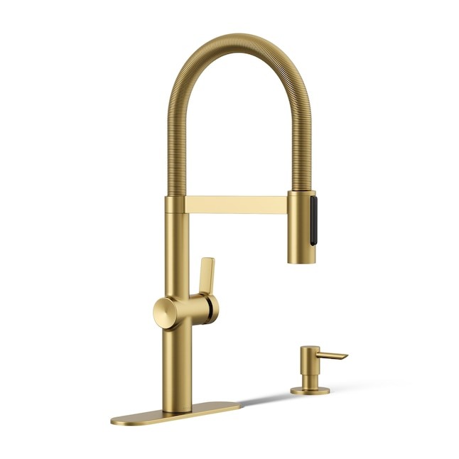 KOHLER Koi Spring Vibrant Brushed Moderne Brass w/ Dispenser R26735-SD-2MB New