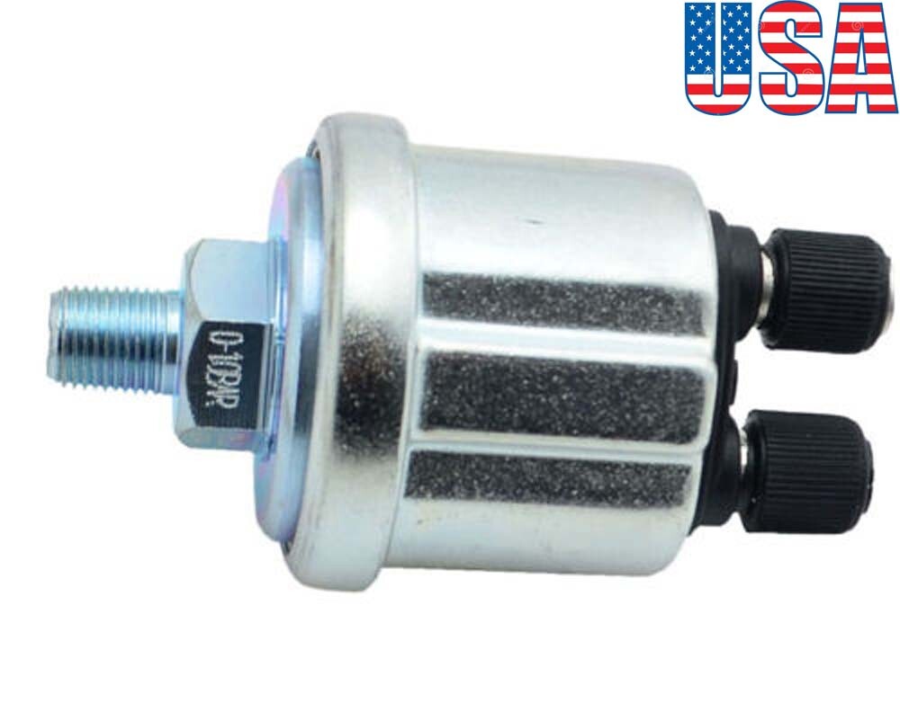 New VDO Oil Pressure Sender 0-150psi & 10-180 ohms alarm warning switch USA IN