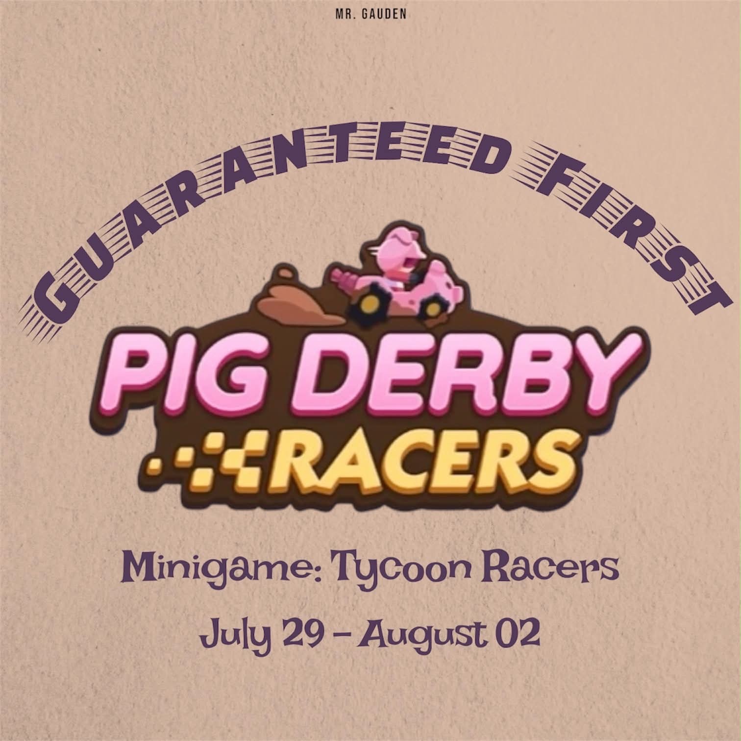 Pig Derby Racers Monopoly Go Event I Guaranteed First Place MOST RELIABLE