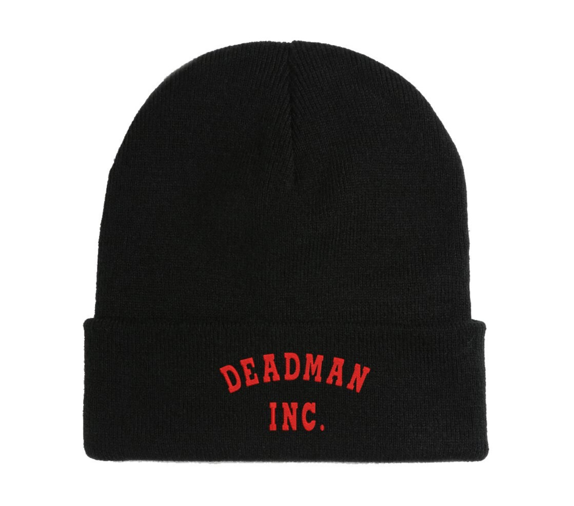Deadman Inc Logo Embroidered Beanie Hat Cap Winter Fall Soft Comfortable Winter