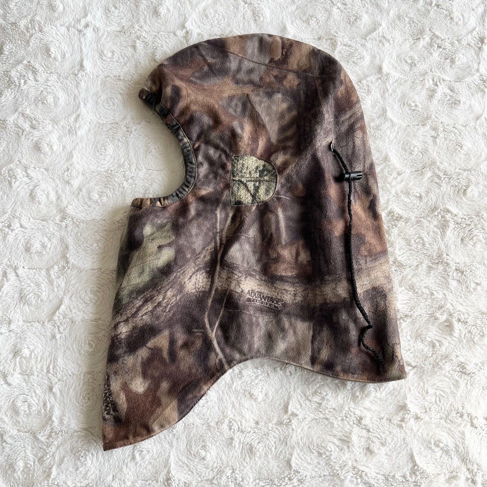 Vintage Cabelas Balaclava Ski Mask Adult OS Brown Camo Outdoor Timber Hunting