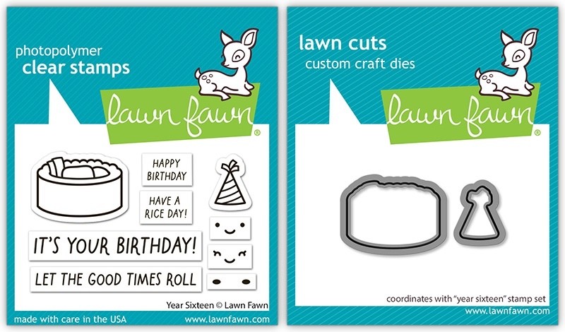 Lawn Fawn Year Sixteen Stamps & Dies - 2 Item Bundle - Spring 2026 - BRAND NEW!