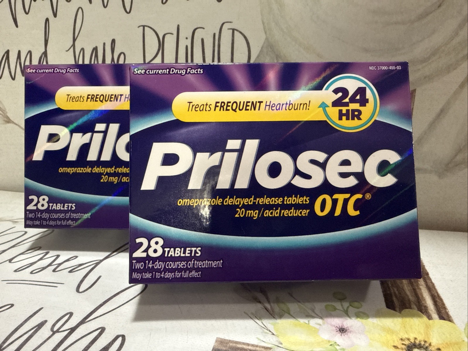 Prilosec OTC 24hr 28 Tabs 2Pk Exp:11/2027