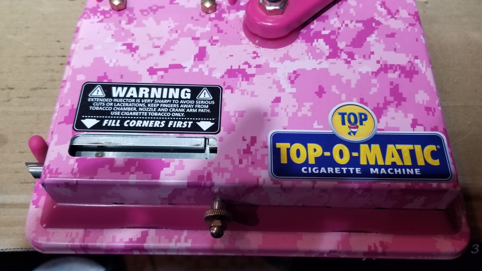 Top-O-Matic Cigarette Machine Roll Your Own - Pink