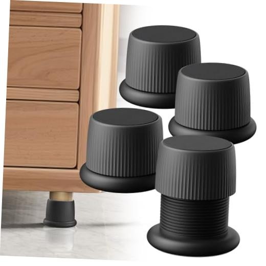 1.6-2.6 Inch Adjustable Bed Risers, Durable ABS & Anti Slip Bed Stoppers for
