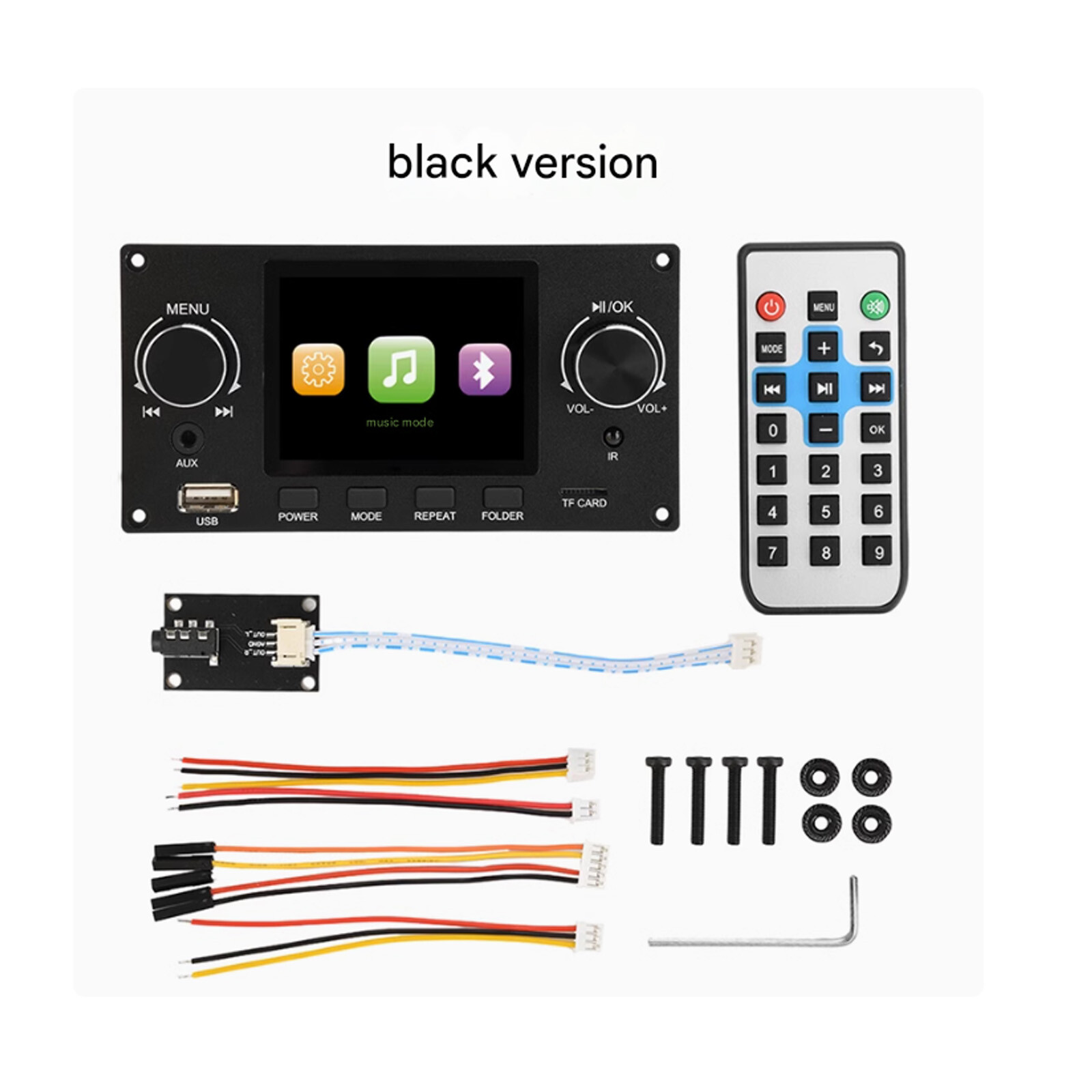 2.8inch IPS Bluetooth MP3 Decoder Board TF USB Car Amplifier Audio Player 2 WC0