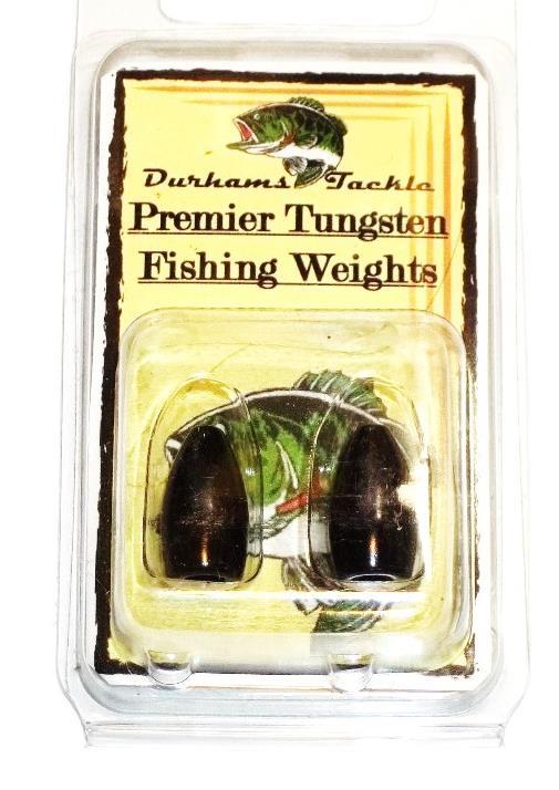 Durhams Tackle- Premier Tungsten Flipping Weight 1/2oz black (2 pack)
