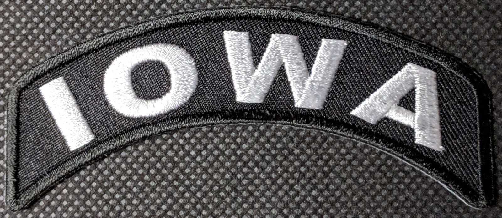 Iowa Mini Rocker Embroidered Biker Patch