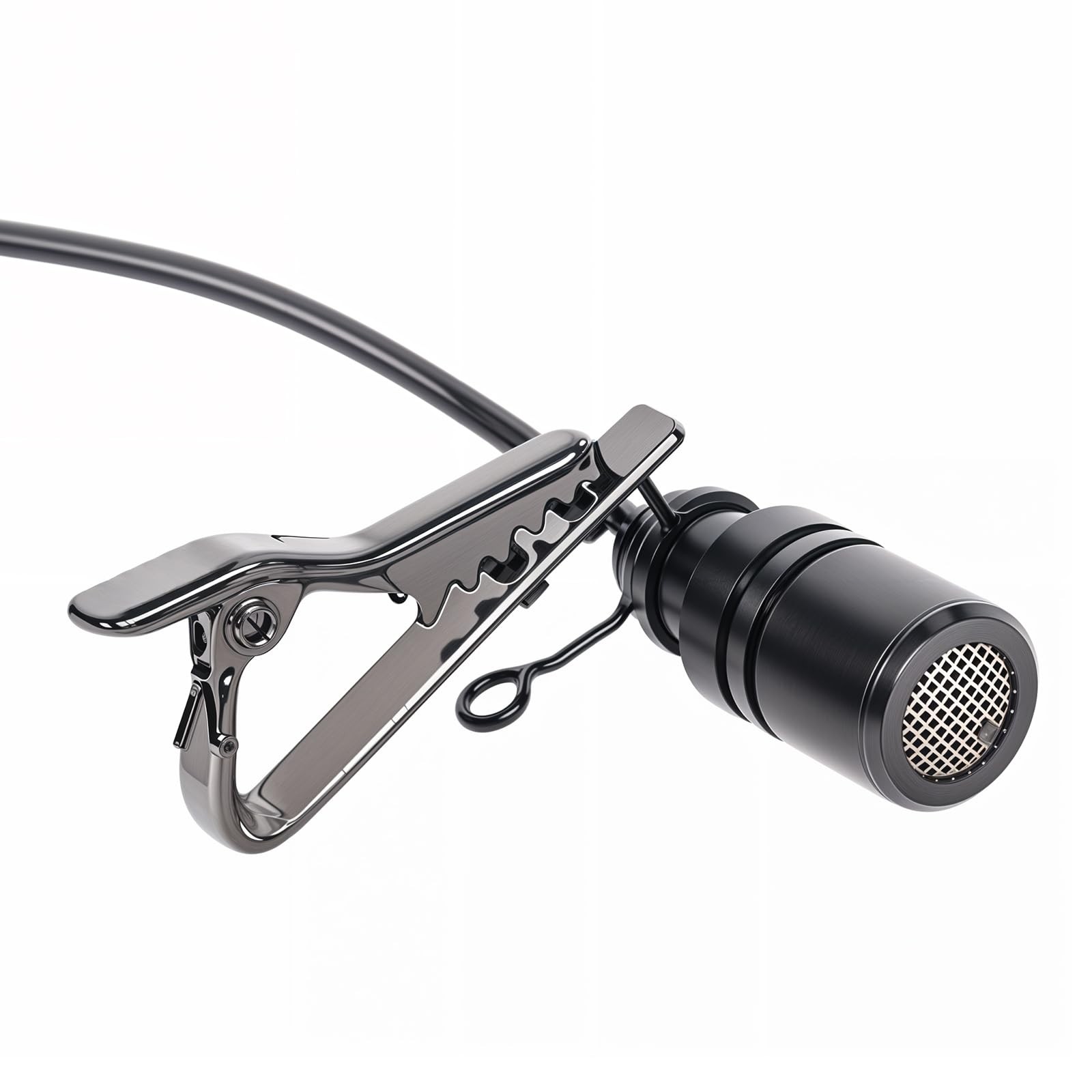 Lavalier Microphone Clip Metal Tie Clips with Lapel Mic Windscreen Foam Covers