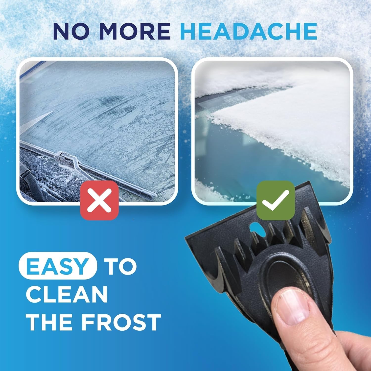 Ice Scraper with Reinforced Handle – Frost & Ice Crusher Tool