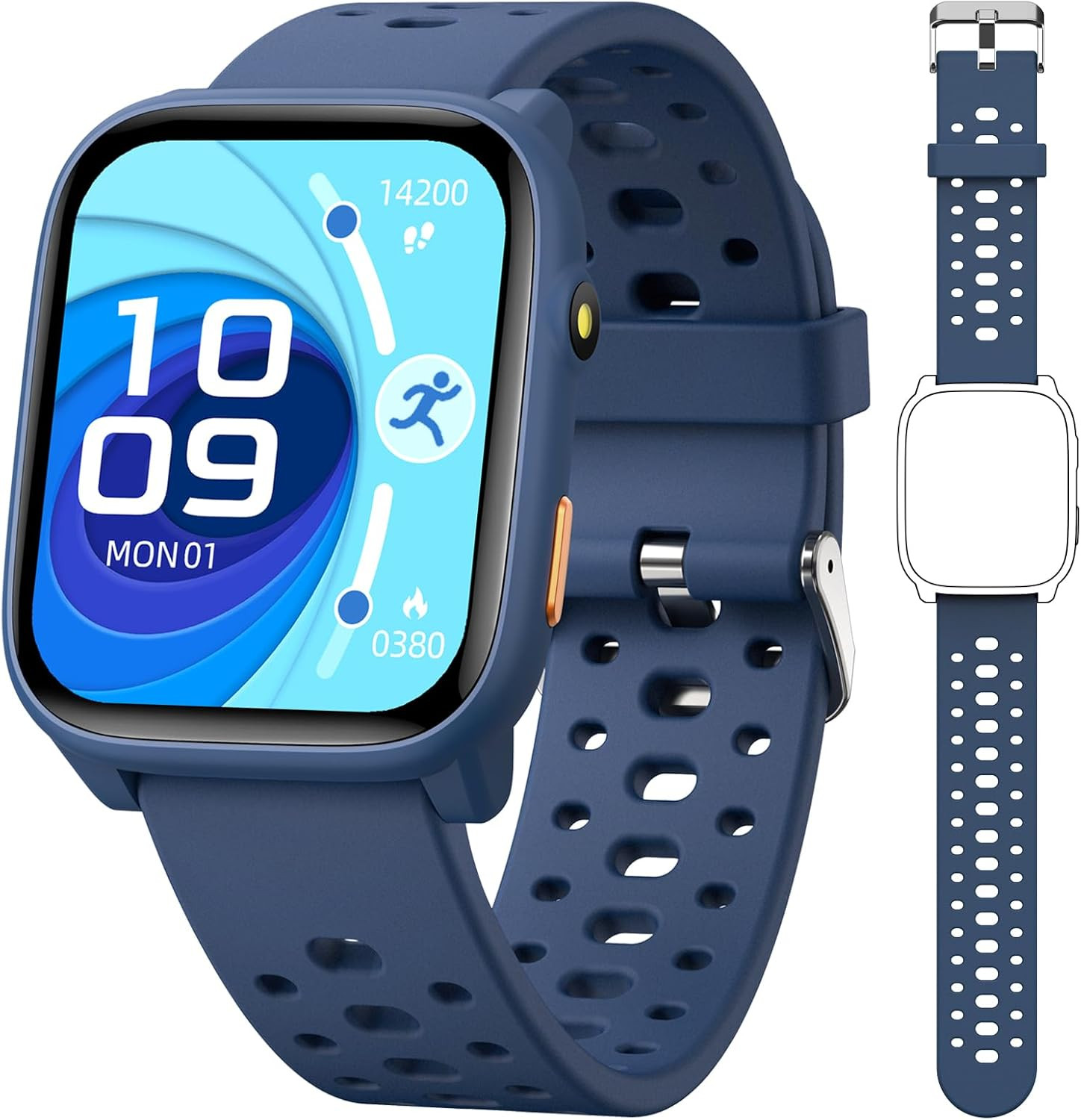 Smart Watch for Kids with 12 Puzzle Games, 1.83" Fitness Tracker Watch Heart Rat