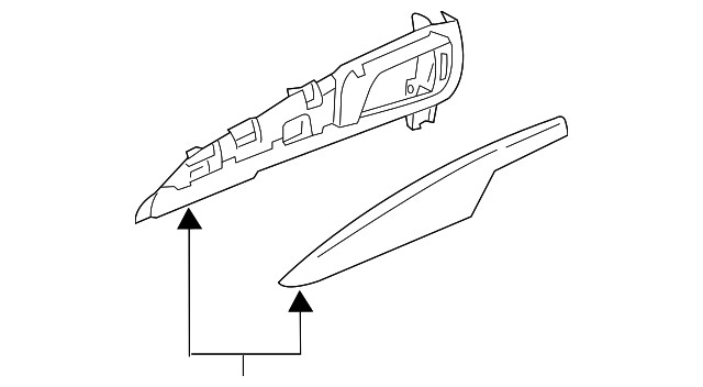 Genuine GM Structura Infinite Instrument Panel Trim Plate Applique 20886803