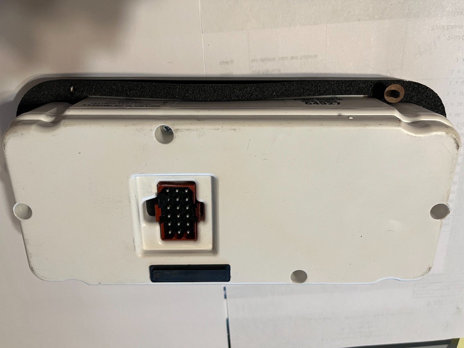 Textron Cushman 4152157 Tachometer Panel 12V NEG GND 543AAL