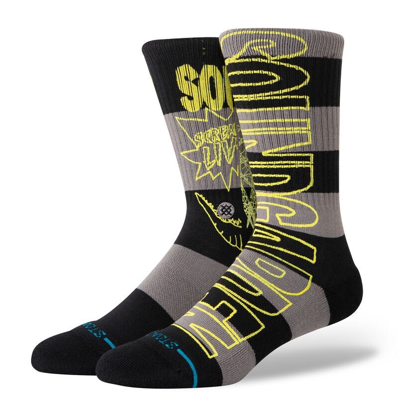 SOUNDGARDEN STANCE SOCKS Adult Size Large 8-13 Punk Rock 90's Grunge Dino HTF