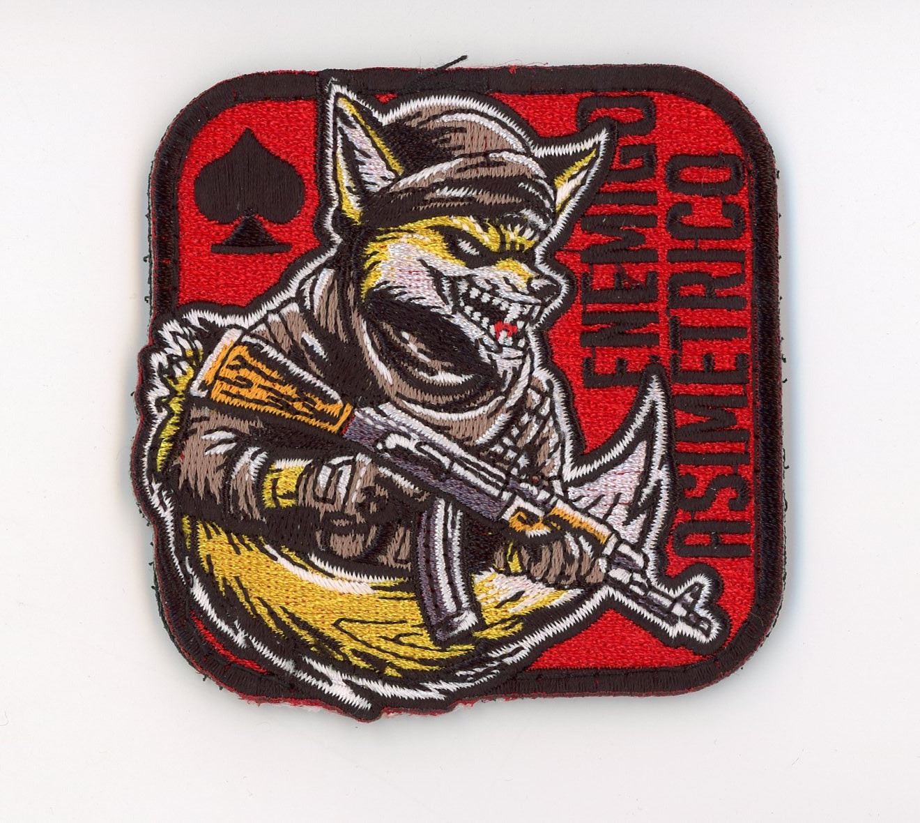 PATCH SPAIN  ARMY FOX HOUND ASYMMETRIC ADVERSARY  VEL L BACK  PARCHE