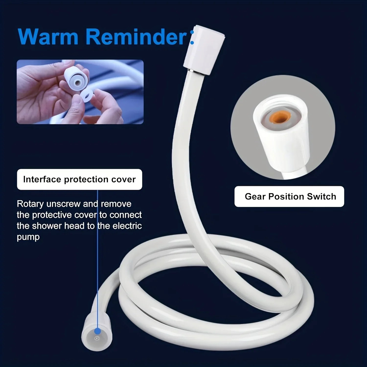 Portable USB Rechargeable Shower Head - Multi-Purpose, Lightweight, Efficient