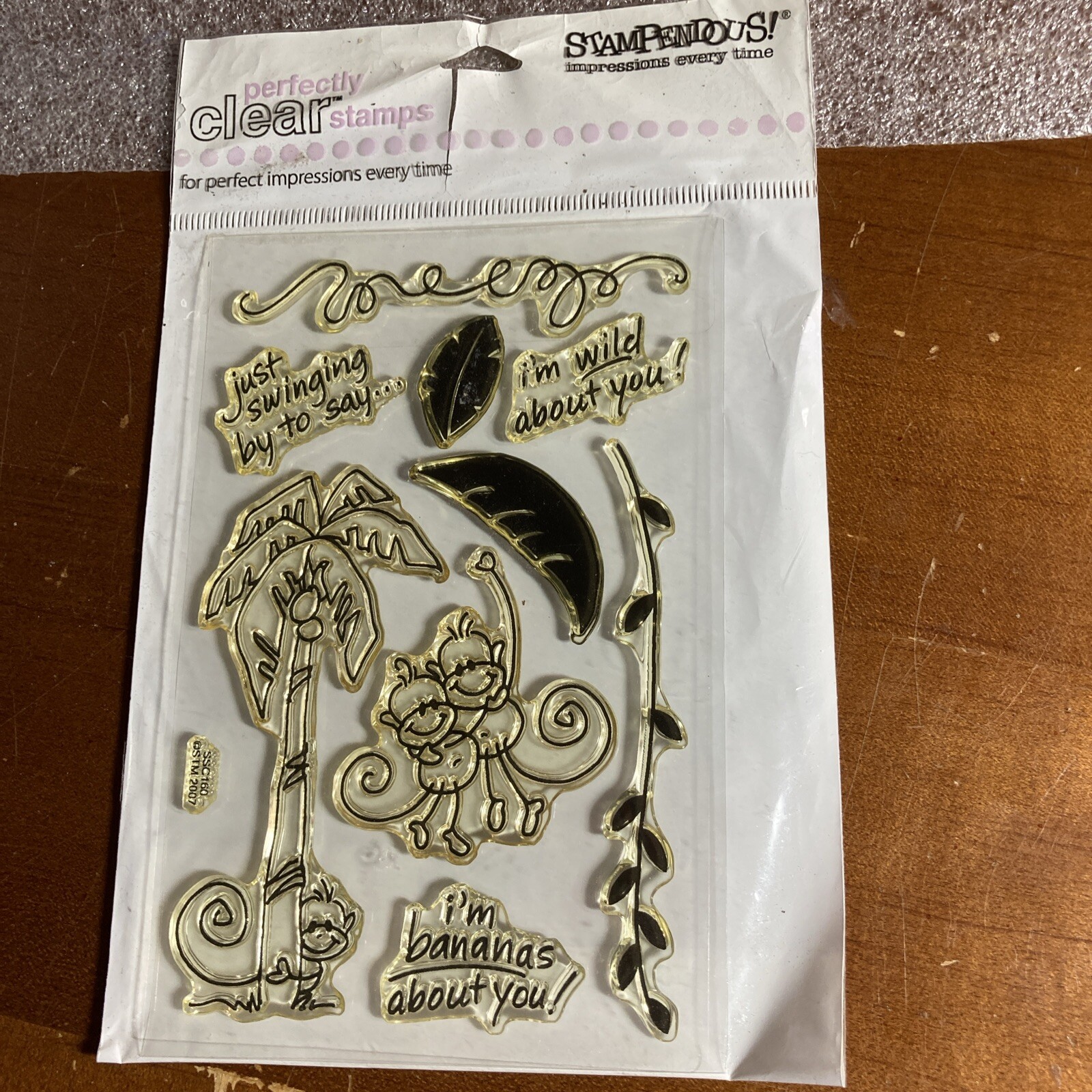 Stampendous   "CHANGITO"    "I'm Wild About You" Clear Stamp Set   #SSC160 New