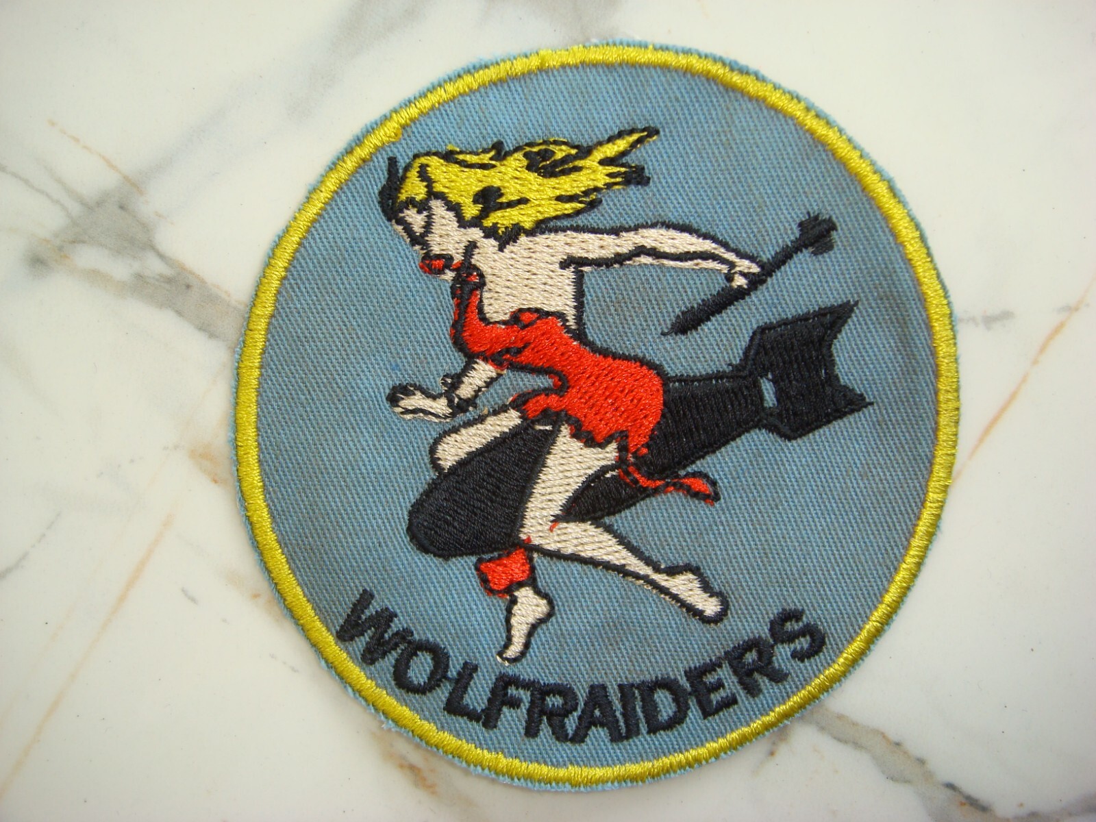 US MARINES VMA-121 WOLF RAIDERS  VIETNAM WAR PATCH