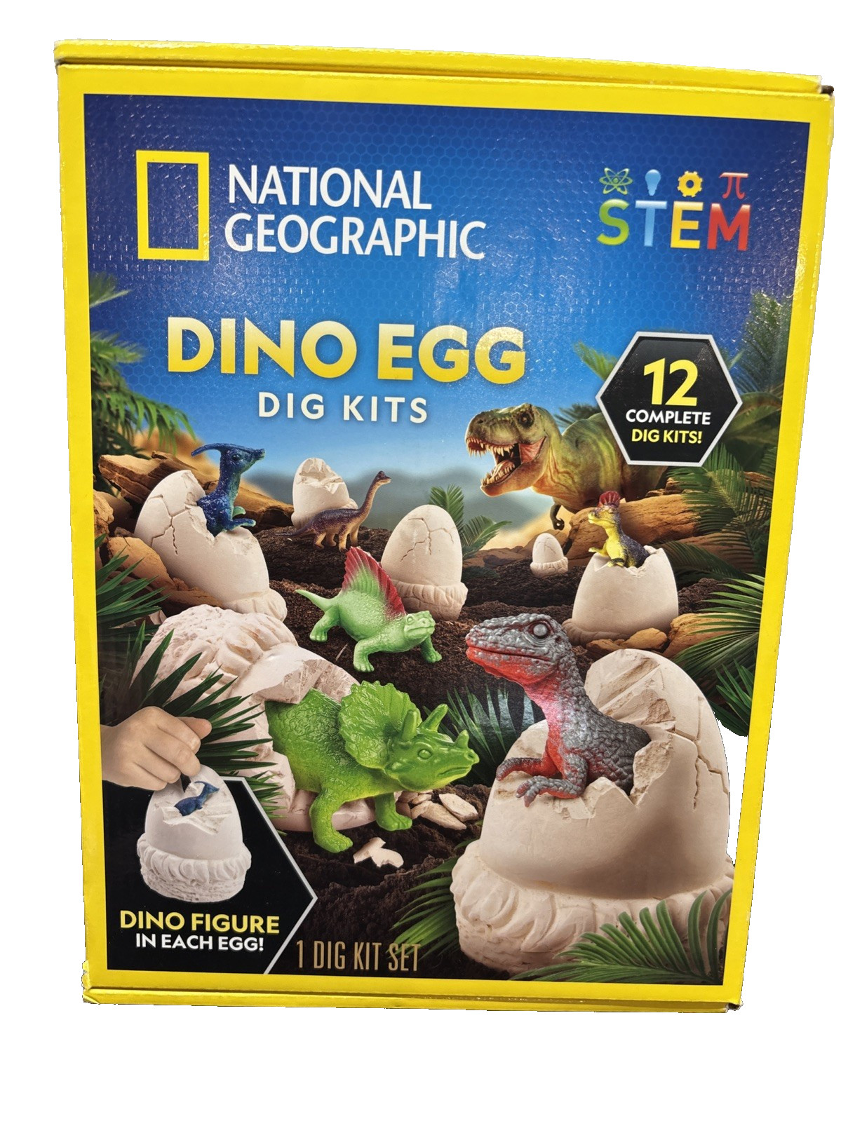 National Geographic Dino Eggs  Rare 12 Complete,  open box contents sealed