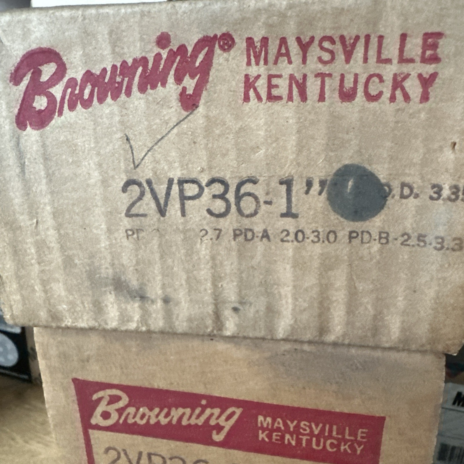 2VP36 X 1” Browning Multi Variable Pitch Sheave