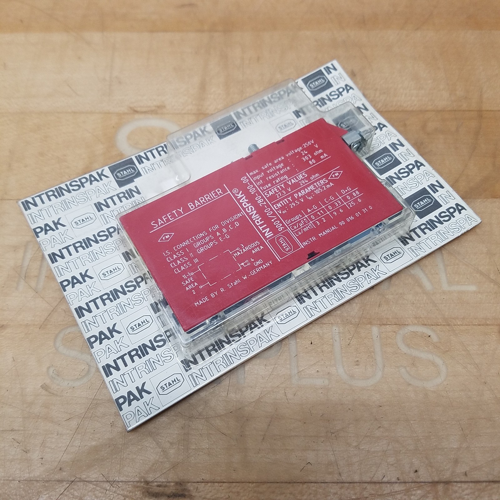 Stahl Intrinspak 9001/00-280-100-00 Safety Barrier, 24V, 80mA - NEW