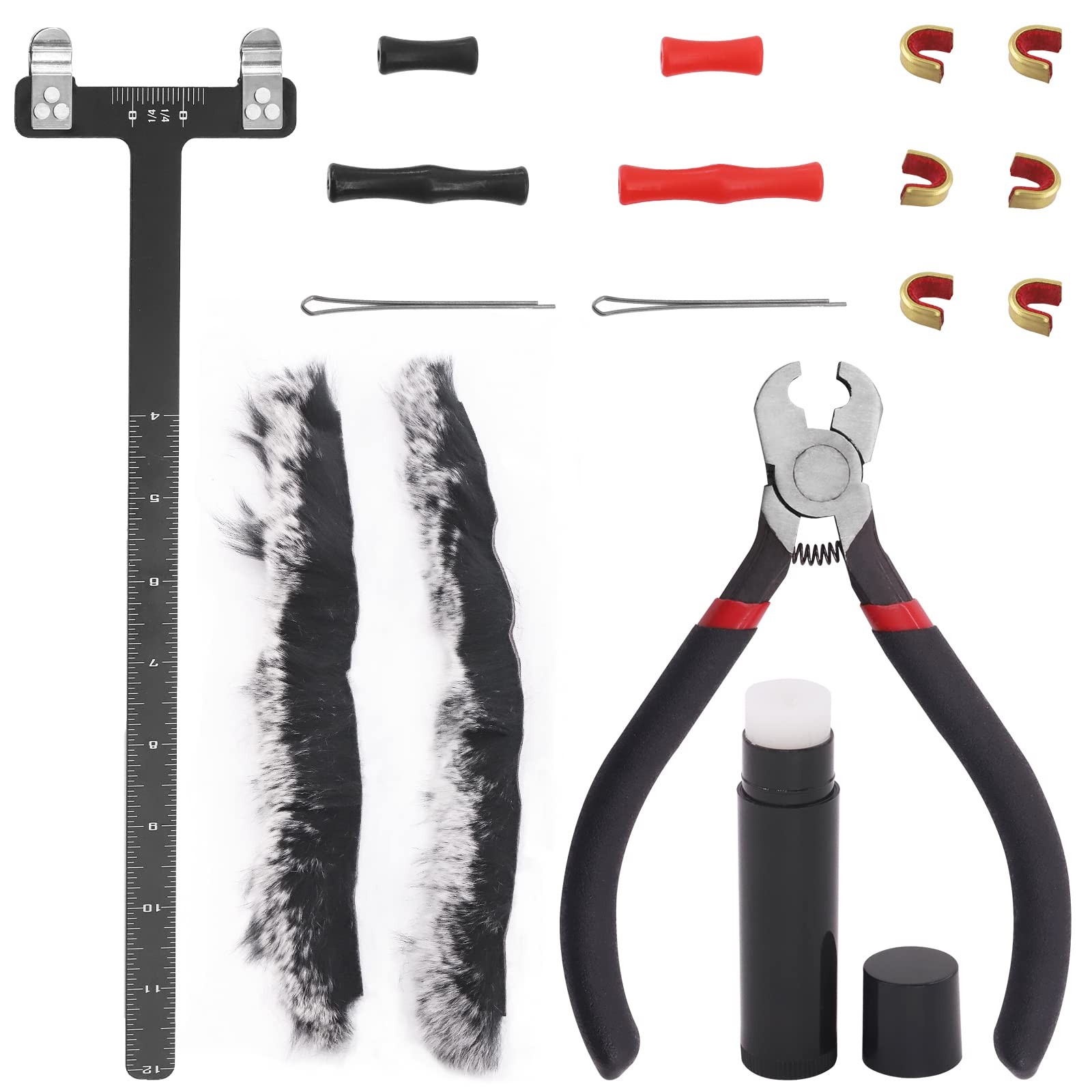 Swpeet 17Pcs Archery Bow String Tools Kit, Nocking Buckle Plier,...
