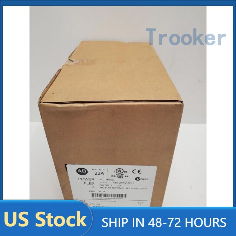 FACTORY SEALED! NEW AB 0.2KW / 0.25HP AC DRIVE 22A-B1P5N104 NEW US Free Tax
