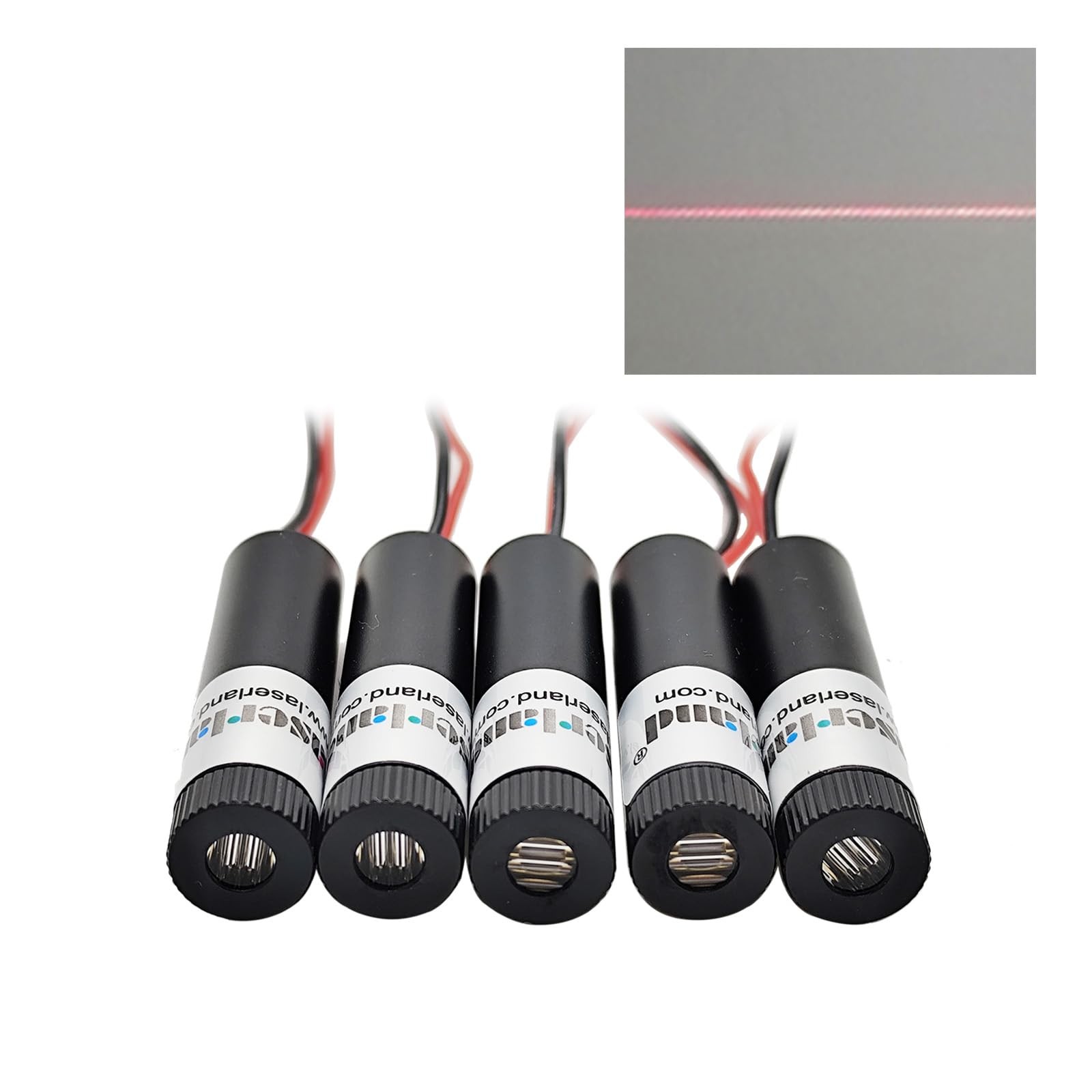 5 Pcs Red Light Source Line Projector Diode Module 12mm Diameter 5VDC 650nm