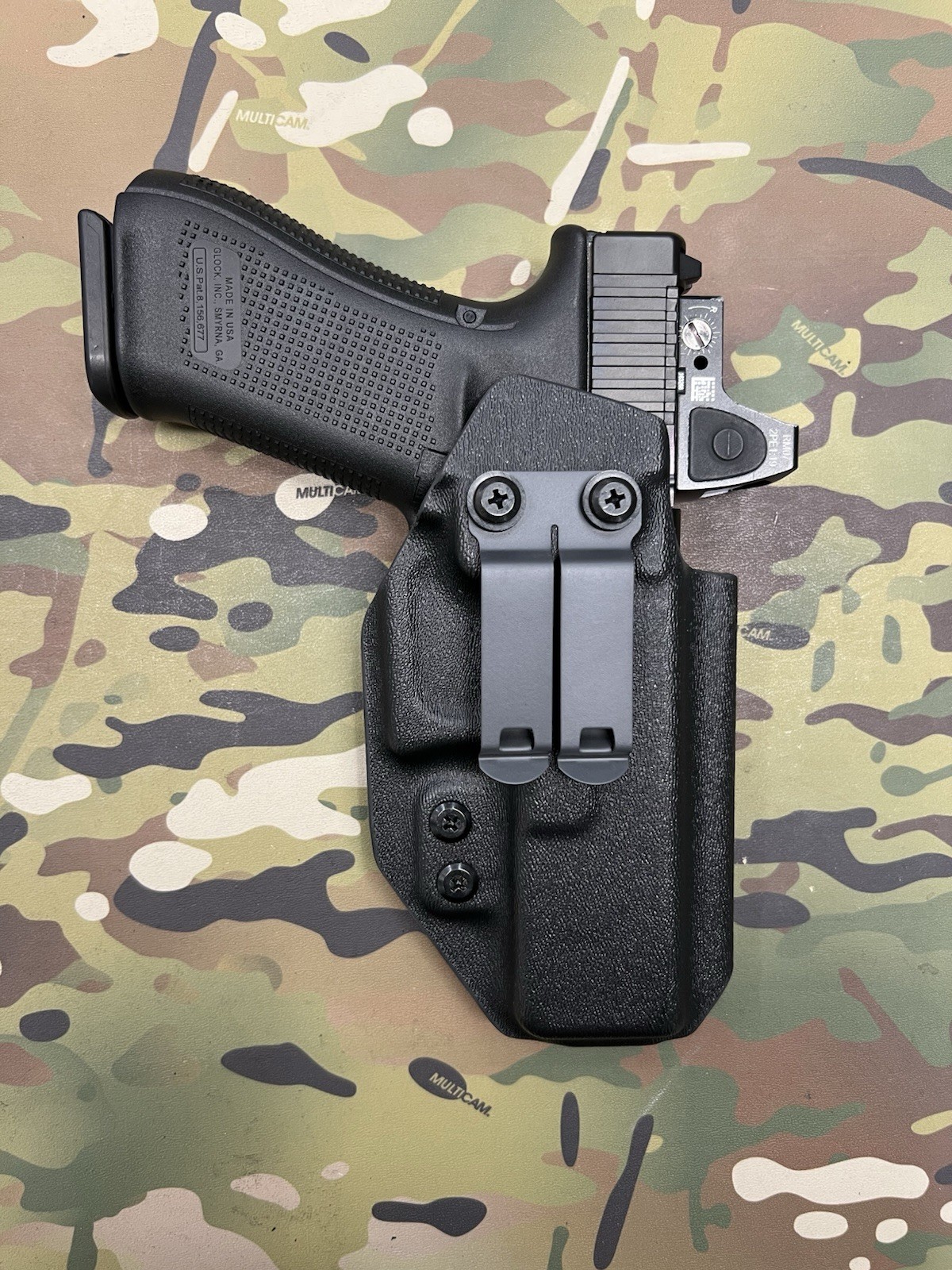 Black Kydex IWB Glock 17 GEN5 Holster