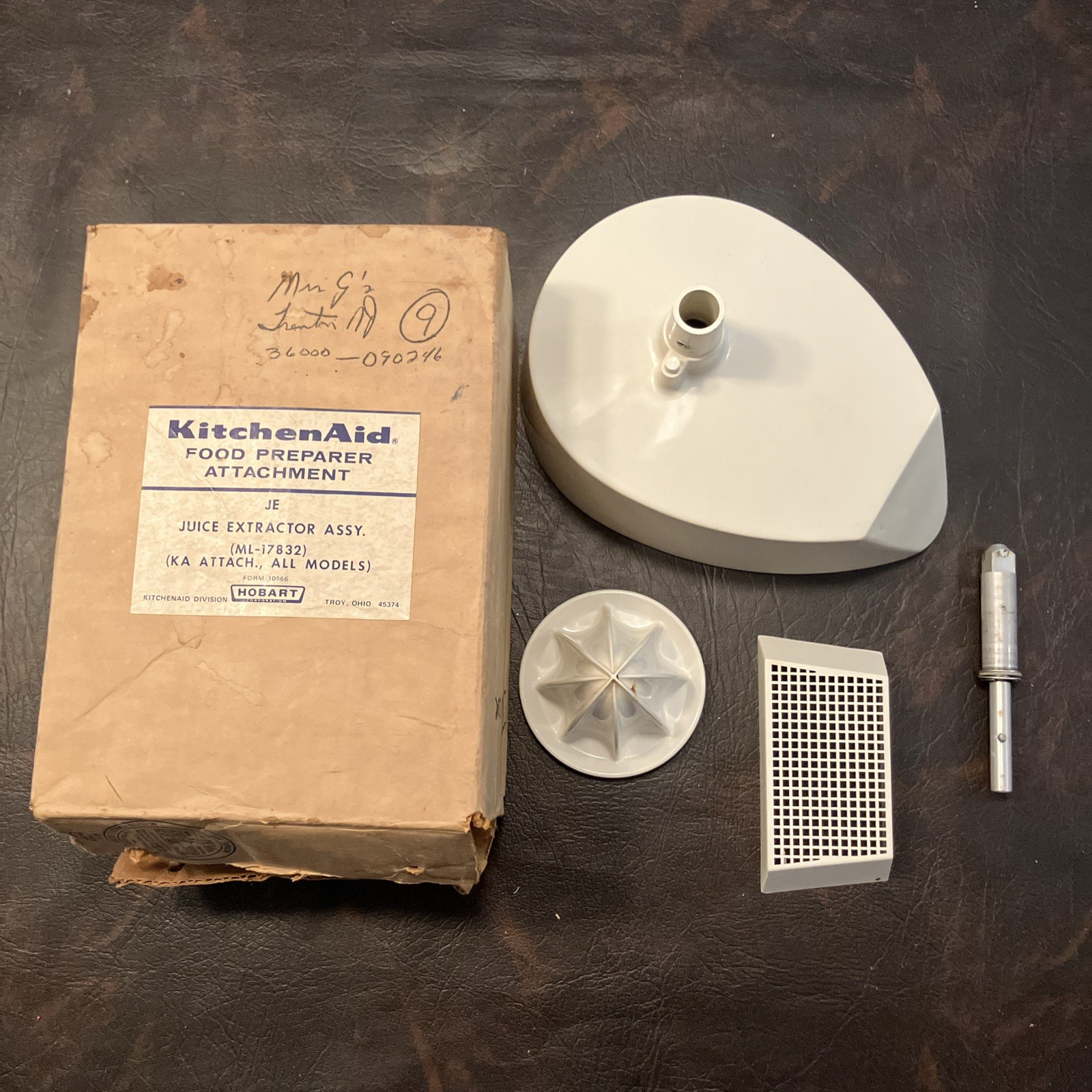Hobart ML-34092 KitchenAid Food Preparer Attachment JE Juice Extractor