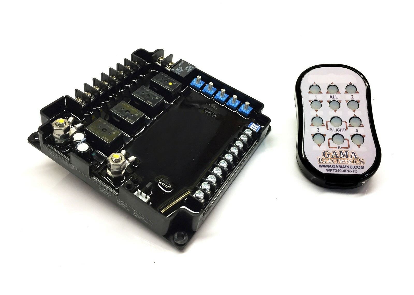 RF340-4PR-ASL Remote Control Reverse Polarity 4 Motor 12 VDC Control