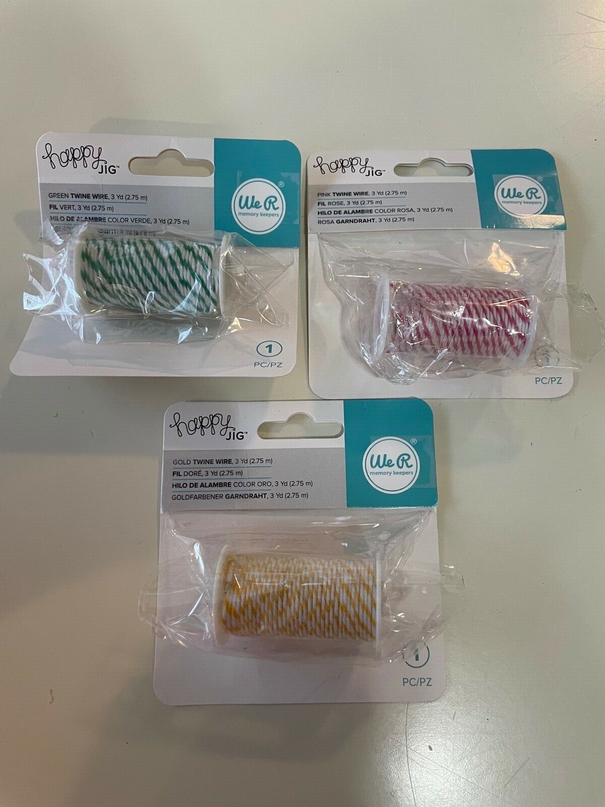 We R Memory Keepers Happy Jig Baker's Twine Wire 3yds Scrapbooking  (You Choose)