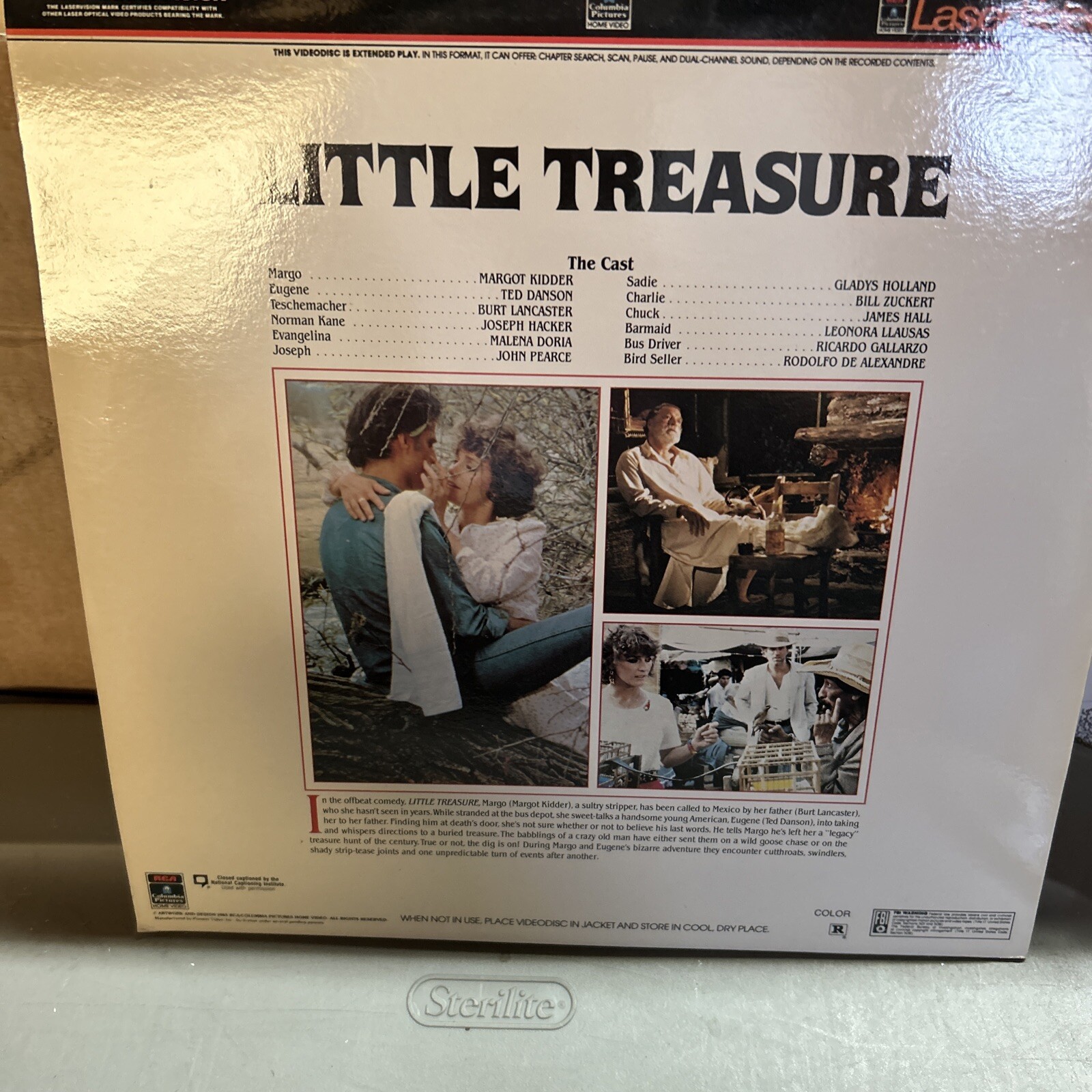 Little Treasure Laserdisc LD Ted Danson Burt Lancaster
