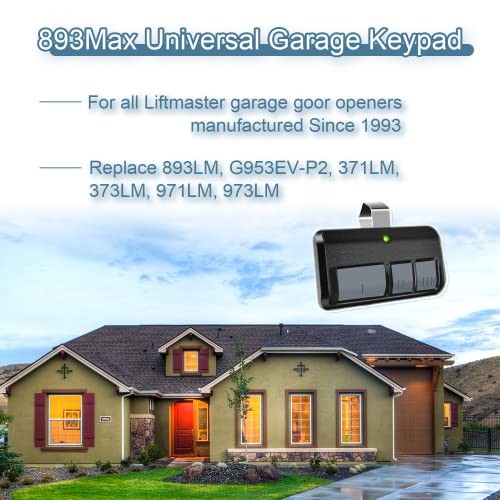 877MAX Keypad with 2 Pack 893MAX Remote, Fit for 877893-2
