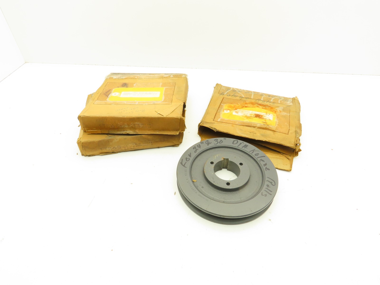 Browning 1TB68 Bushing Bore V-Belt 1-Groove Pulley Sheave 7-3/16"OD LOT OF 3