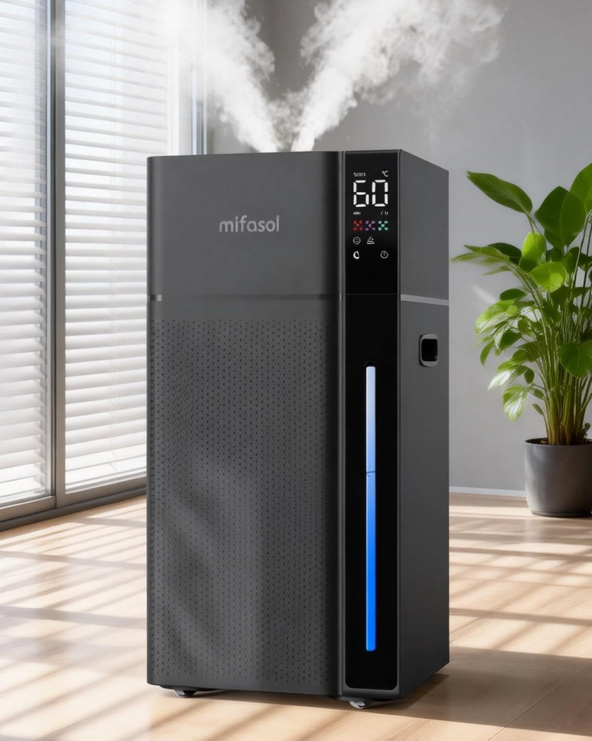 Humidifier Large Room, 5.3Gal/20L Large Humidifiers for Home 1500 Sq Ft, Cool Mi