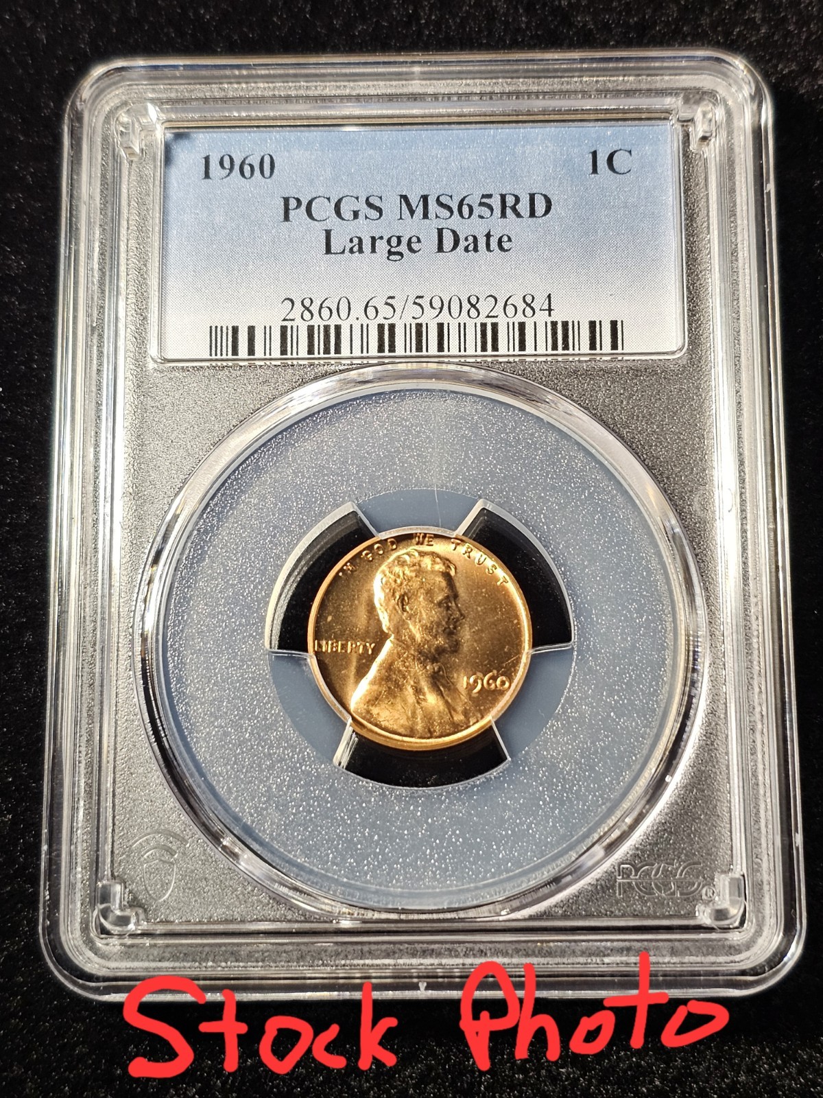 1960 LARGE DATE LINCOLN MEMORIAL CENT PCGS MS65RD